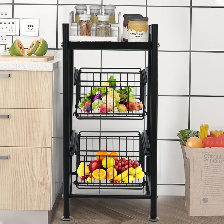 Rebrilliant Akelia 14 96 Iron Standard Baker S Rack Wayfair Ca   Akelia 14.96'' Iron Standard Baker's Rack 